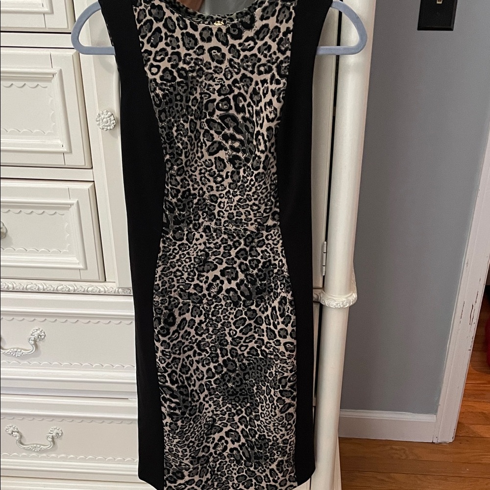 Calvin Klein Animal Print Mini Dress